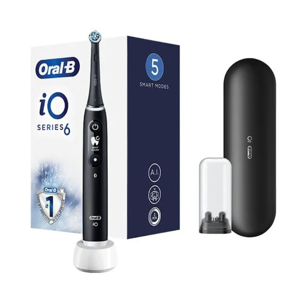 Oral B Lab IO6 Escova Dentes Elétrica Preta + Recarga