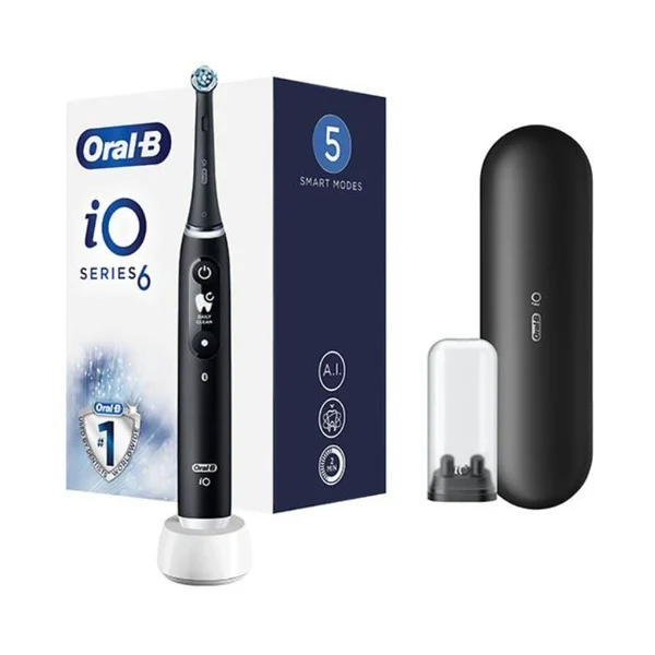 Oral B Lab IO6 Escova Dentes Elétrica Preta + Recarga