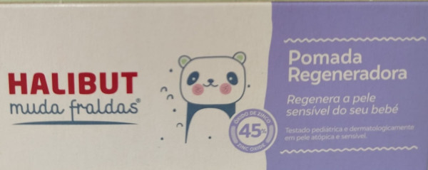 Halibut Muda Fralda Pomada Regeneradora 45%Zn - 50G