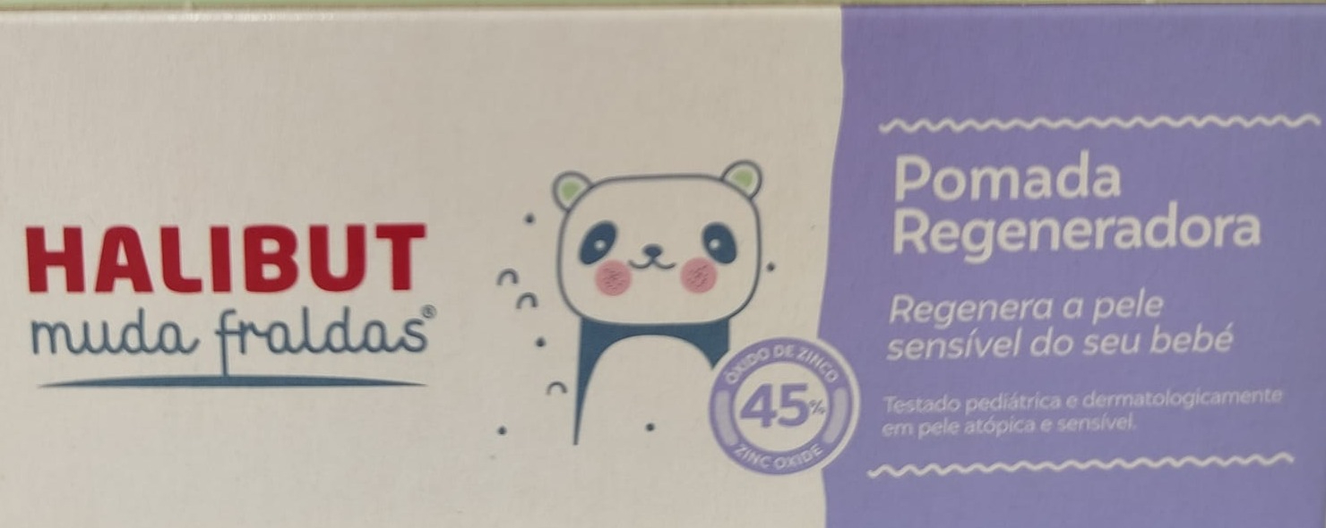 Halibut Muda Fralda Pomada Regeneradora 45%Zn - 50G