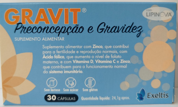 Gravit Preconcepção & Gravidez (x30 capsulas)