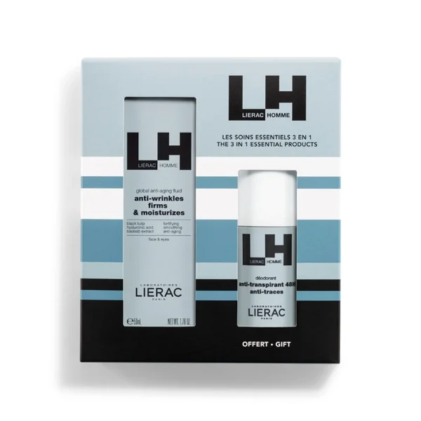Lierac Homme Coffret (Fluido Global - 50ml + Oferta Deodorante - 50ml)