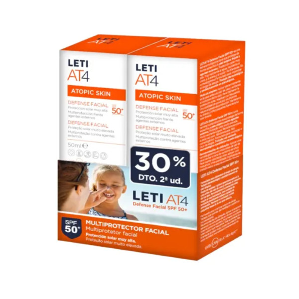 Letiat4 Defense Facial SPF50 - 50ml (Pack Duplo)