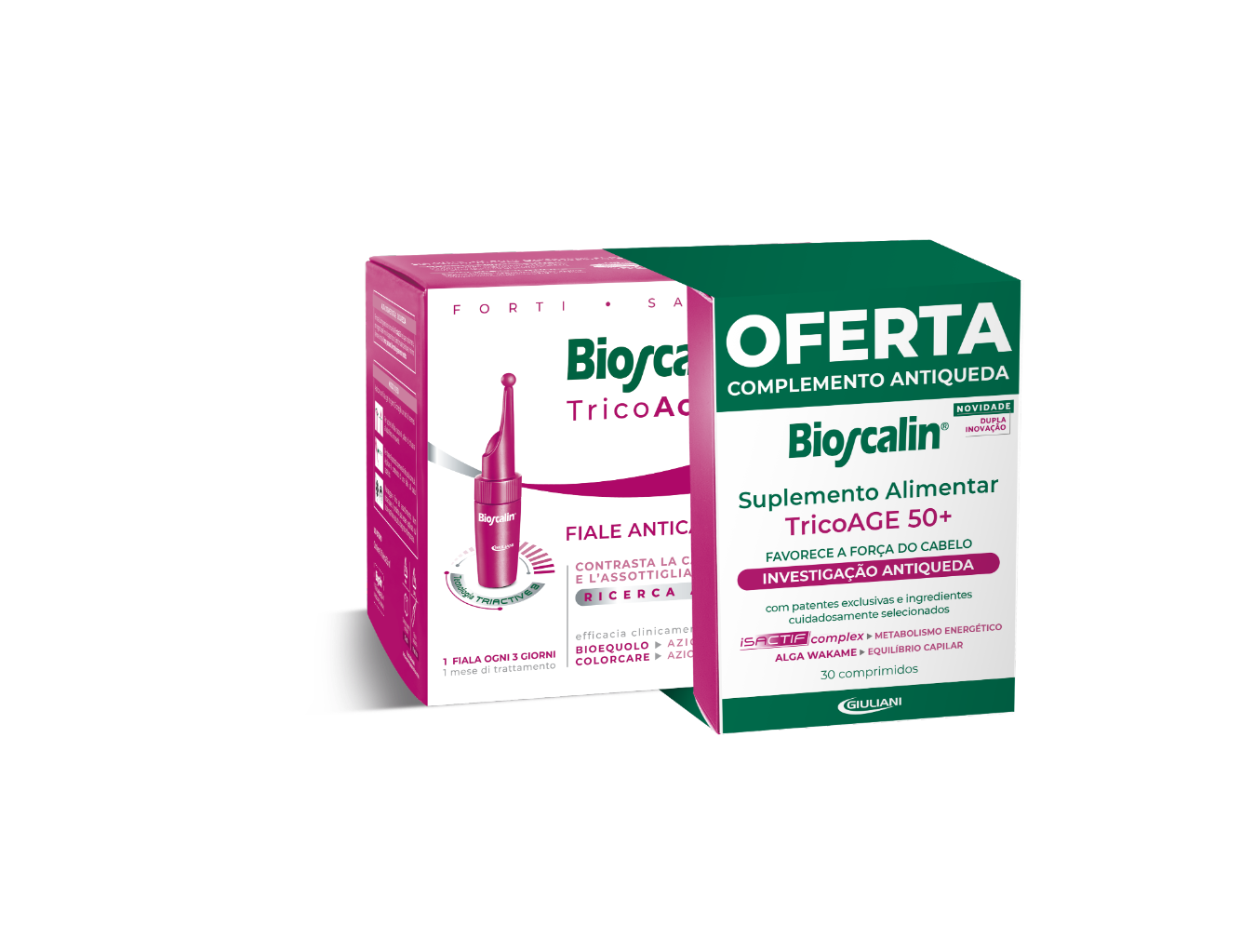 Bioscalin TricoAge50+ (x10 ampolas) +  Oferta 30 Comprimidos
