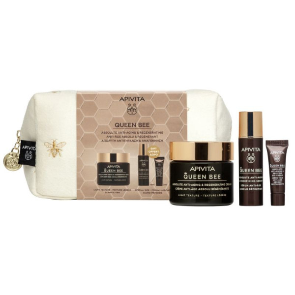 Apivita Queen Bee Creme Ligeiro + Oferta Serum + Olhos 25ml