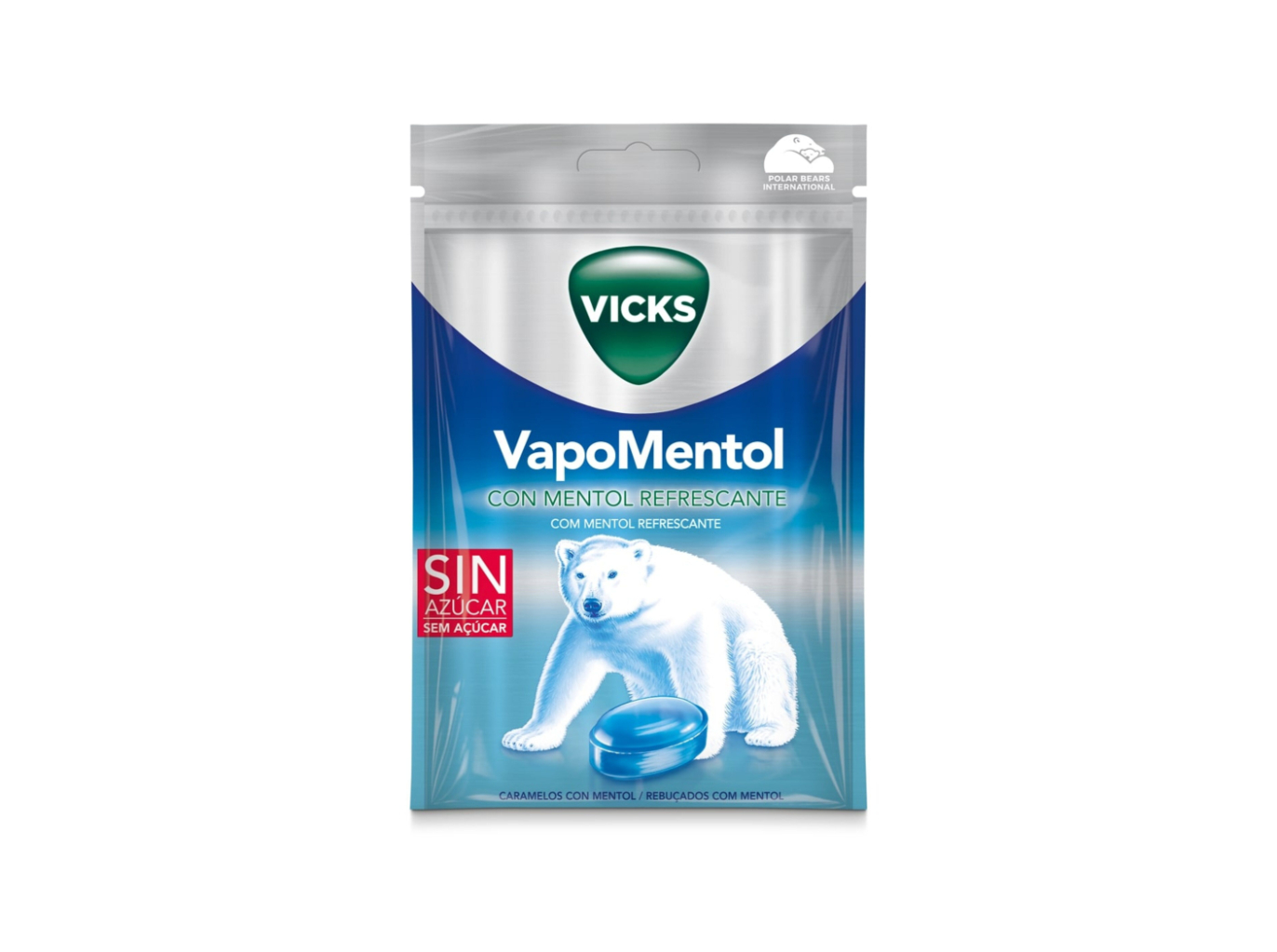 Vicks Vapomentol Rebuçados c/ Mentol Refrescante - 72G