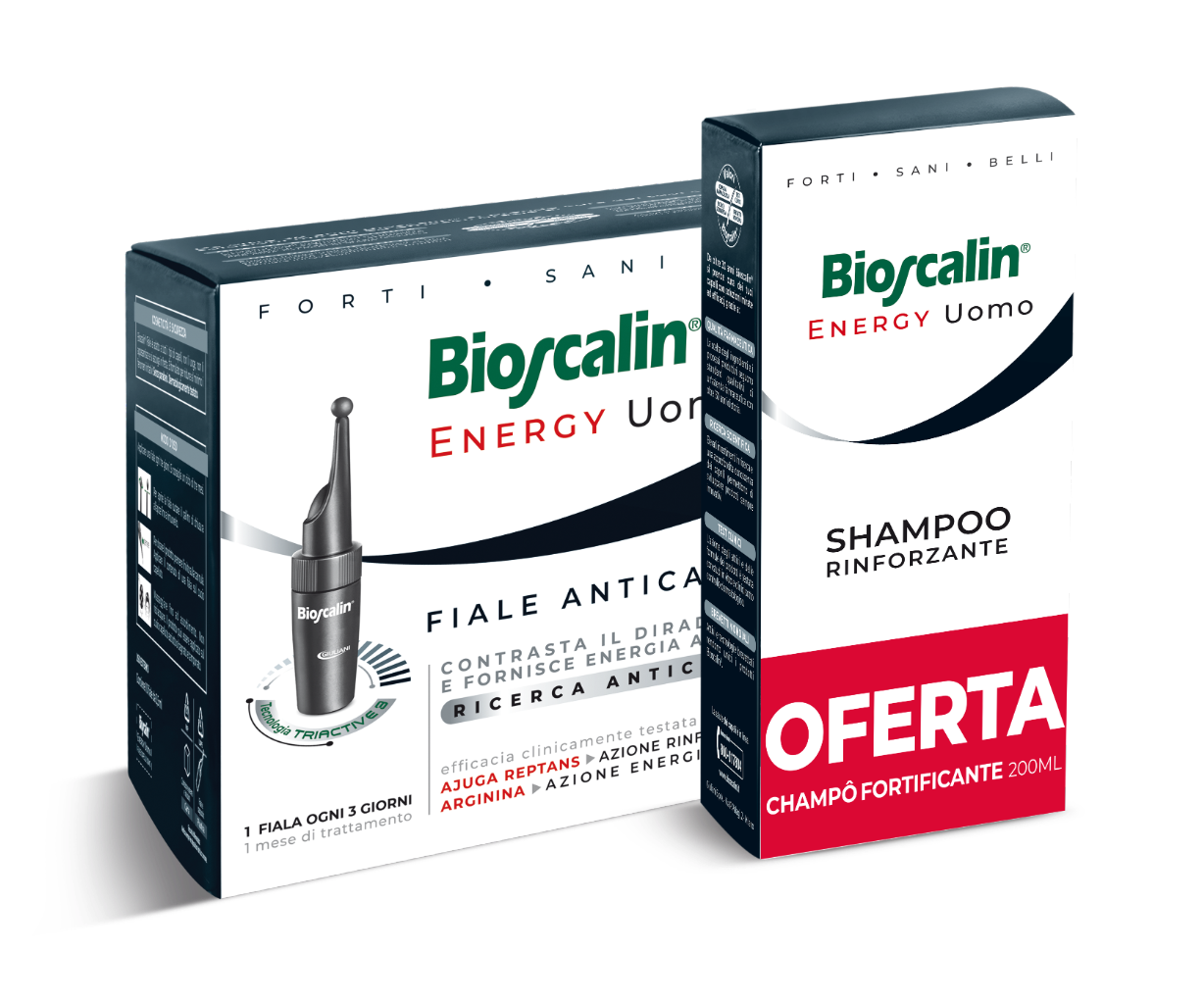 Bioscalin Energy Homem Anti-Queda - 3.5ml (x10 Ampolas) + Oferta Champô - 200ml