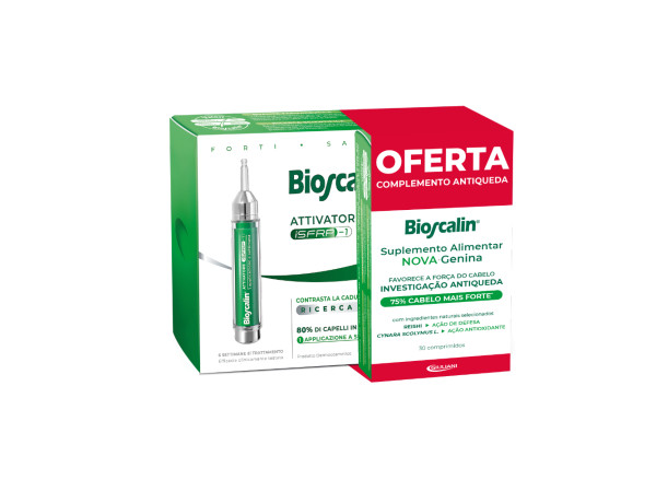 Bioscalin Ativador Capilar (x10 ampolas) + Oferta Nova-Genina (x30 comprimidos)