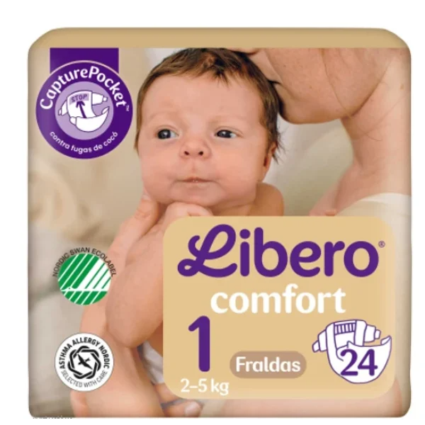 Libero Comfort Fralda_Tam.1 _ 2-5Kg (x24 unidades)