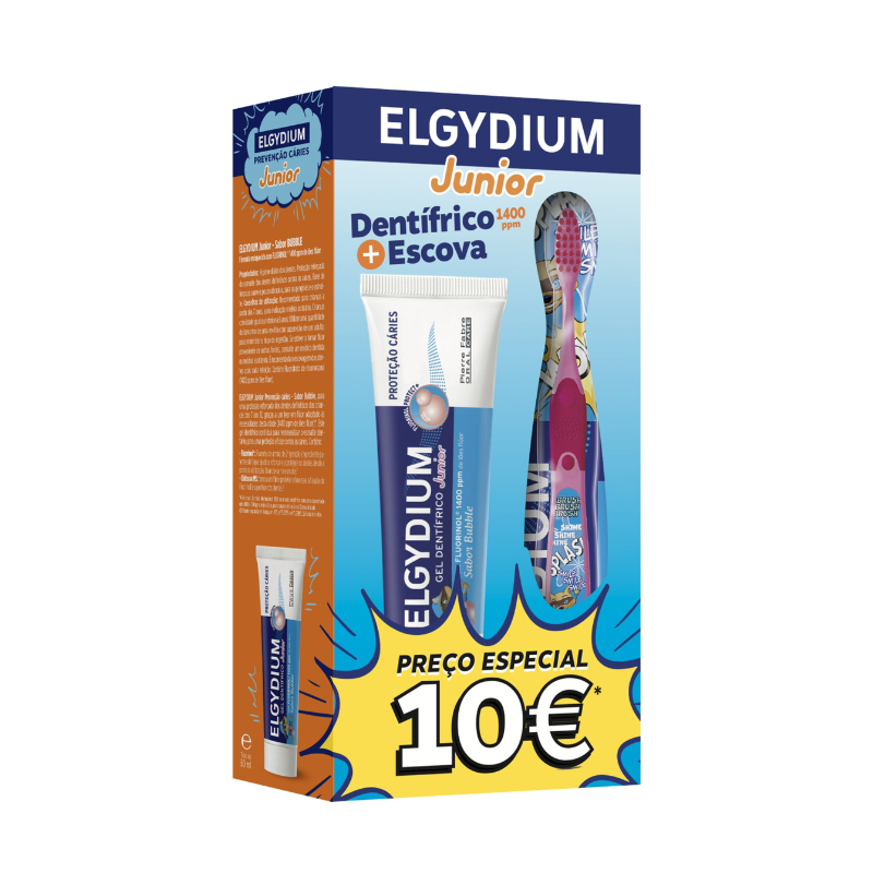 Elgydium Jun Kit Gel Dent Bubble 50 + Escova