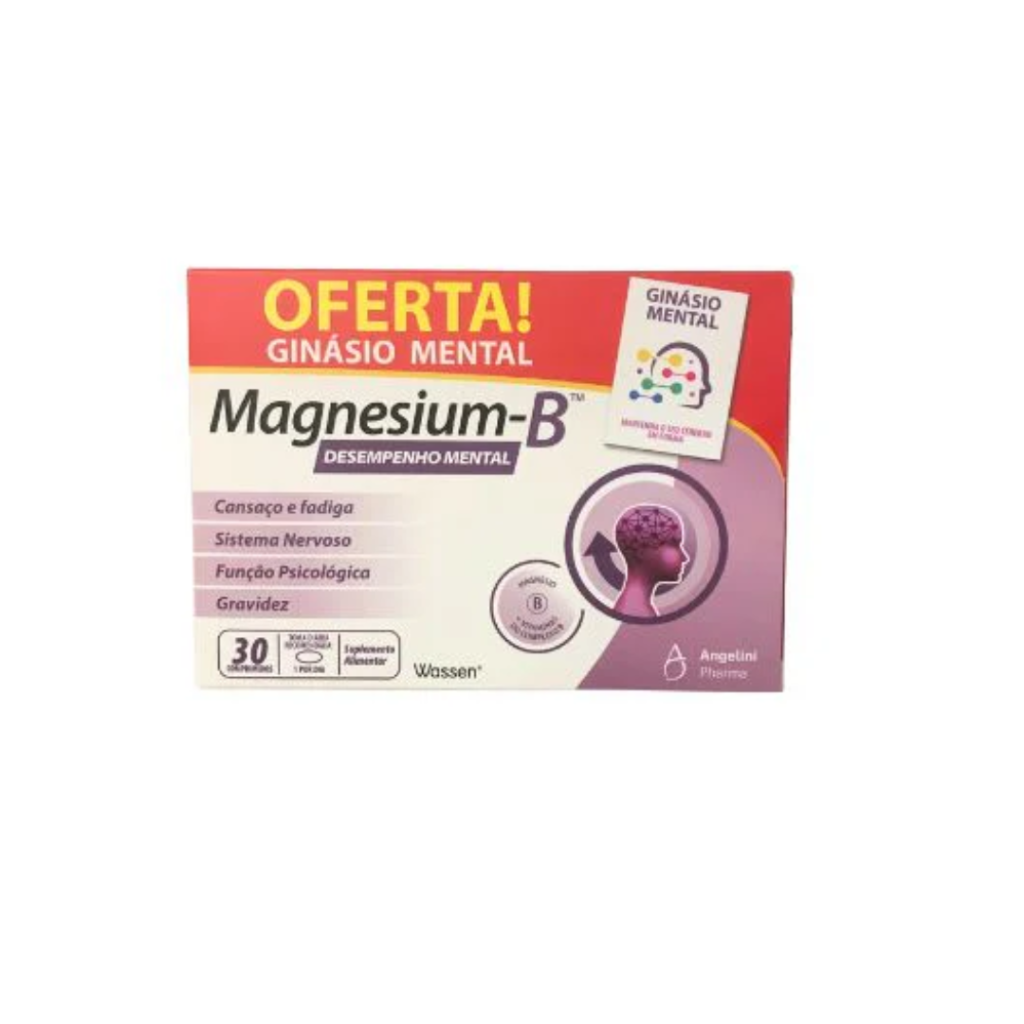 Magnesium-B Comprimidos x30 com Oferta Livro Ginásio Mental