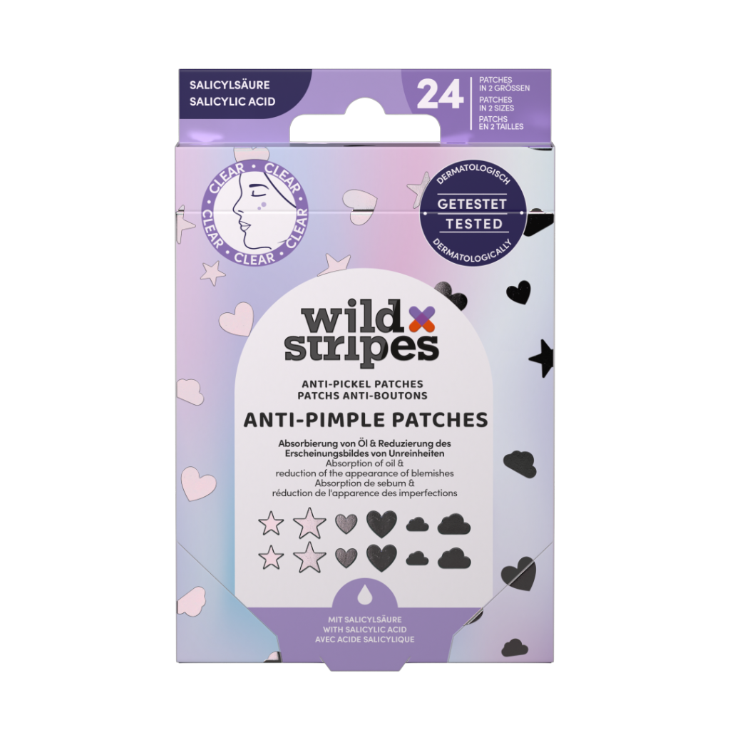 Wild Stripes Pimple Patches Holo Clear X24
