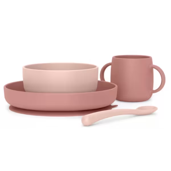 Suavinex Loiça Silicone Soft Flex Rosa +4M