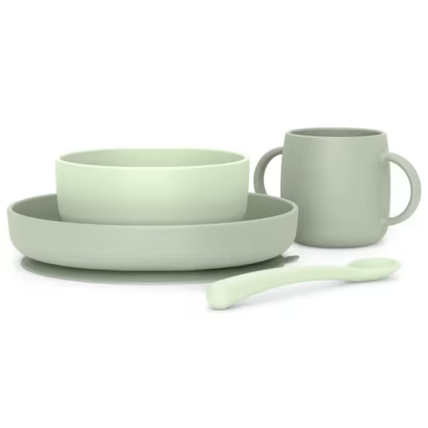 Suavinex Loiça Silicone Soft Flex Verde +4M