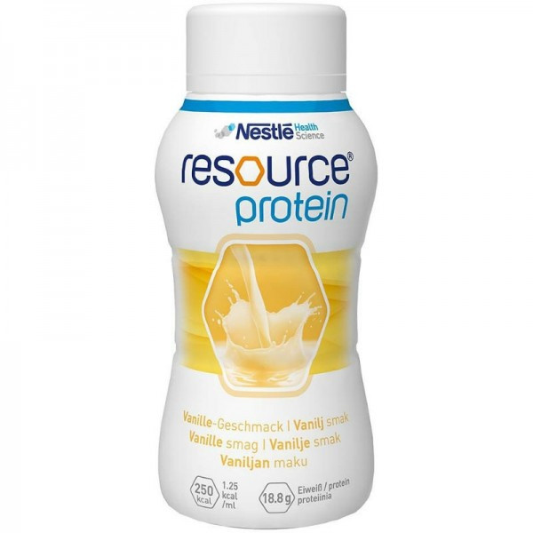 Resource Protein_ Solução Oral_ Baunilha - 200ml (x4 frascos)