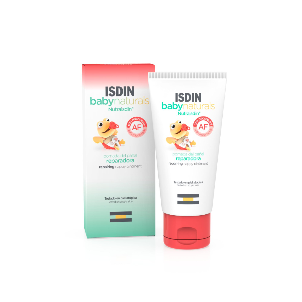 ISDIN BabyNaturals AF Pomada 50ML - Pomada reparadora para a muda da fralda do bebé