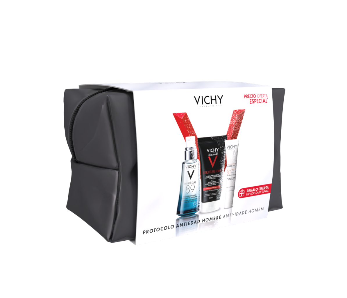 Coffret Vichy Homme Structure Force 50ml + Sérum Mineral 89 Concentrado 50ml