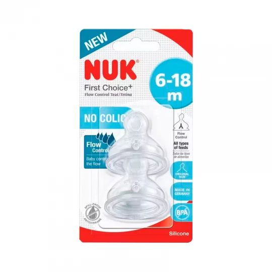 Nuk First Choice+ Tetina Control Fluxo (x2 unidades)