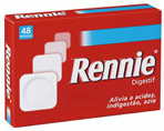 Rennie Digestif, 680/80 mg (x48 comprimidos mastigaveis)
