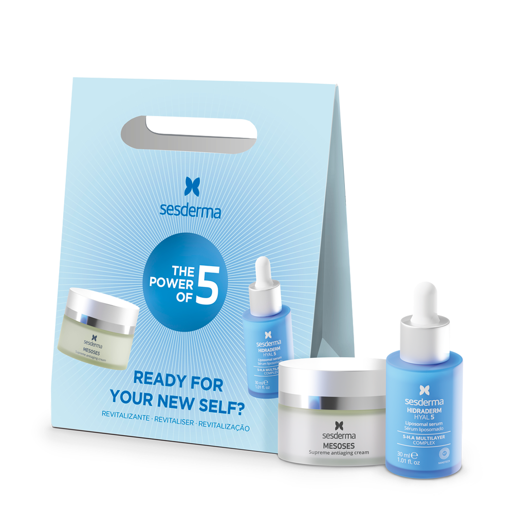 The Power Of 5 Revitalizante - Sesderma Hidraderm Hyal 5 - 30ml + Mesoses Creme - 50ml