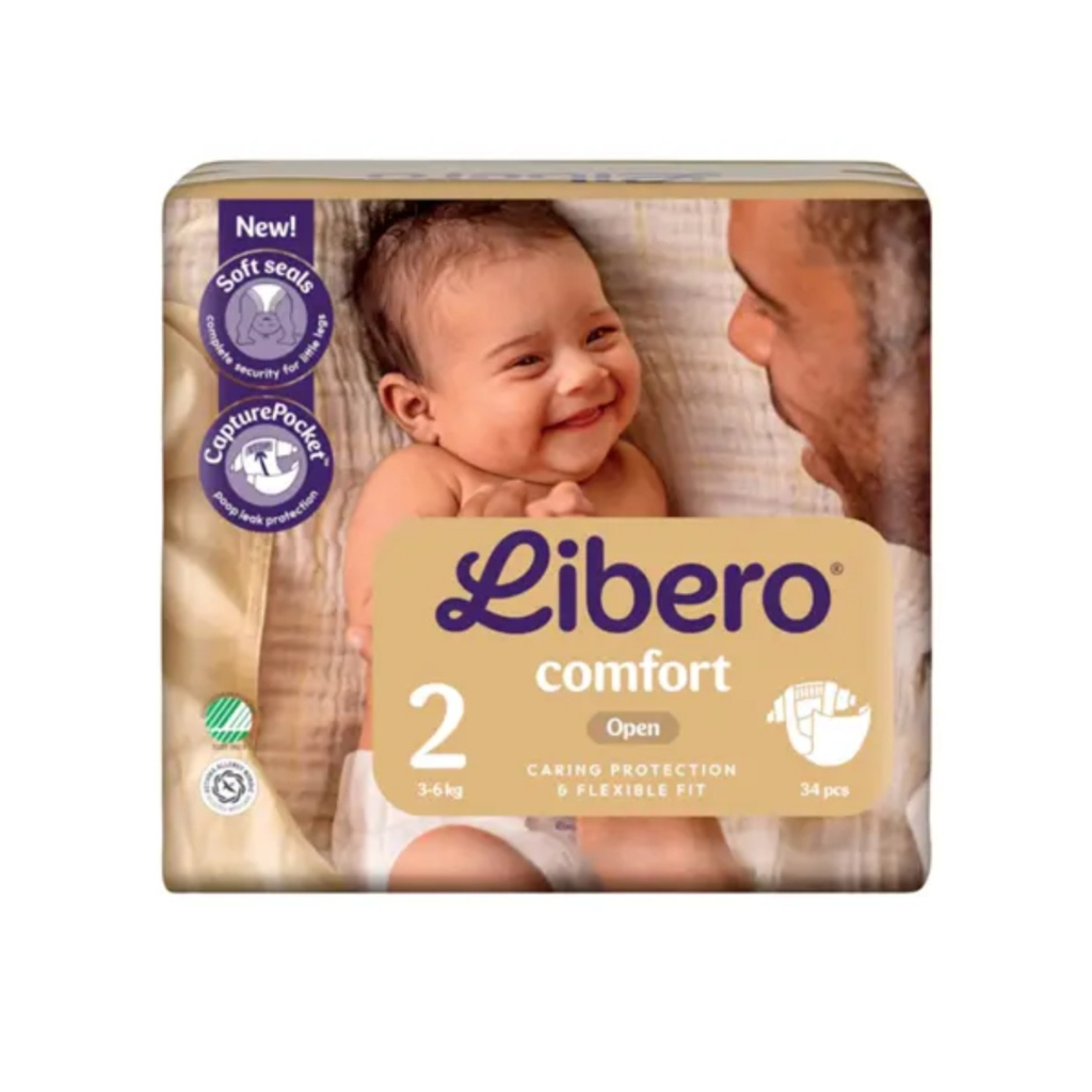 Libero_Comfort_tamanho2_Fralda _3-6Kg ( x 34 unidades)