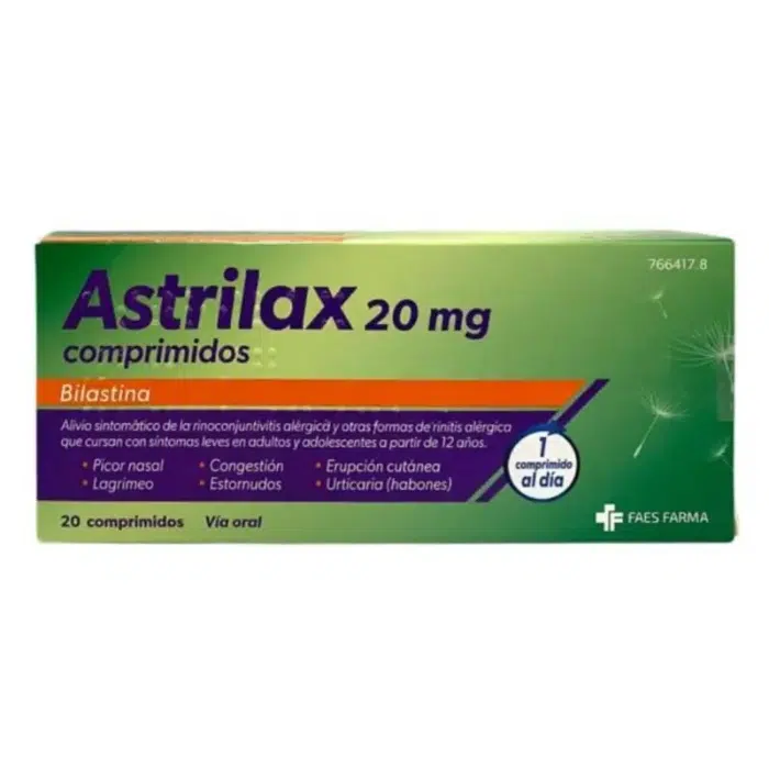 Astrilax 20 mg (x20 comprimidos)