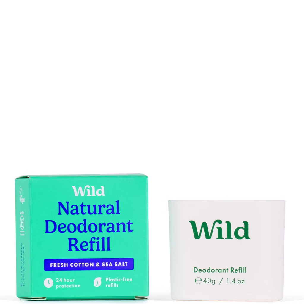 Wild Deo Natural Recarga Algodão Fresco/Sal marinho