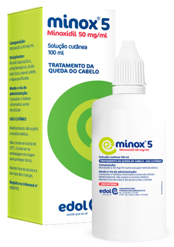 Minox 5, 50 mg/ml solução cutânea