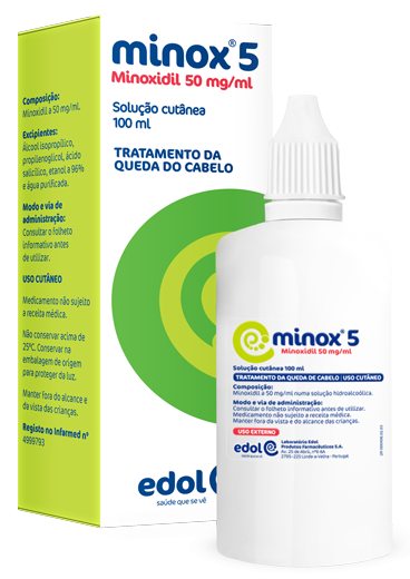 Minox 5, 50 mg/ml solução cutânea