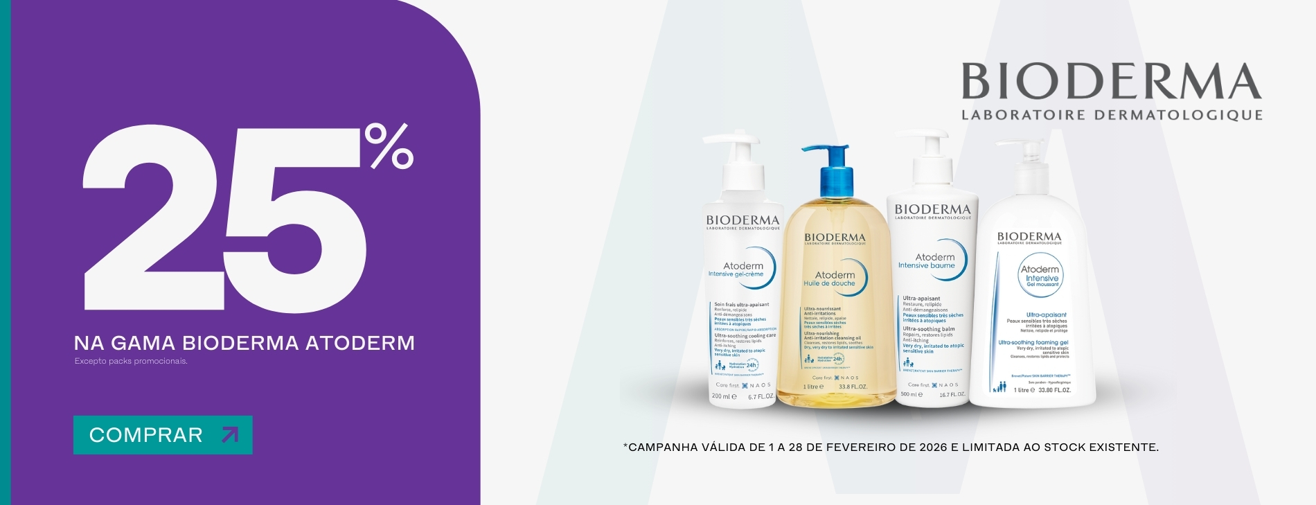 BIODERMA ATODERM 25% DESCONTO