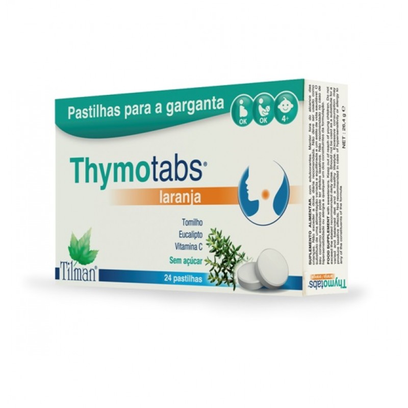 Tilman Thymotabs Laranja Pastilhas Garganta (x24 unidades)