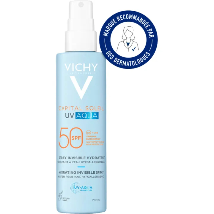 Vichy Capital Soleil UV Aqua Spray Invisivel  SPF50 - 200ml