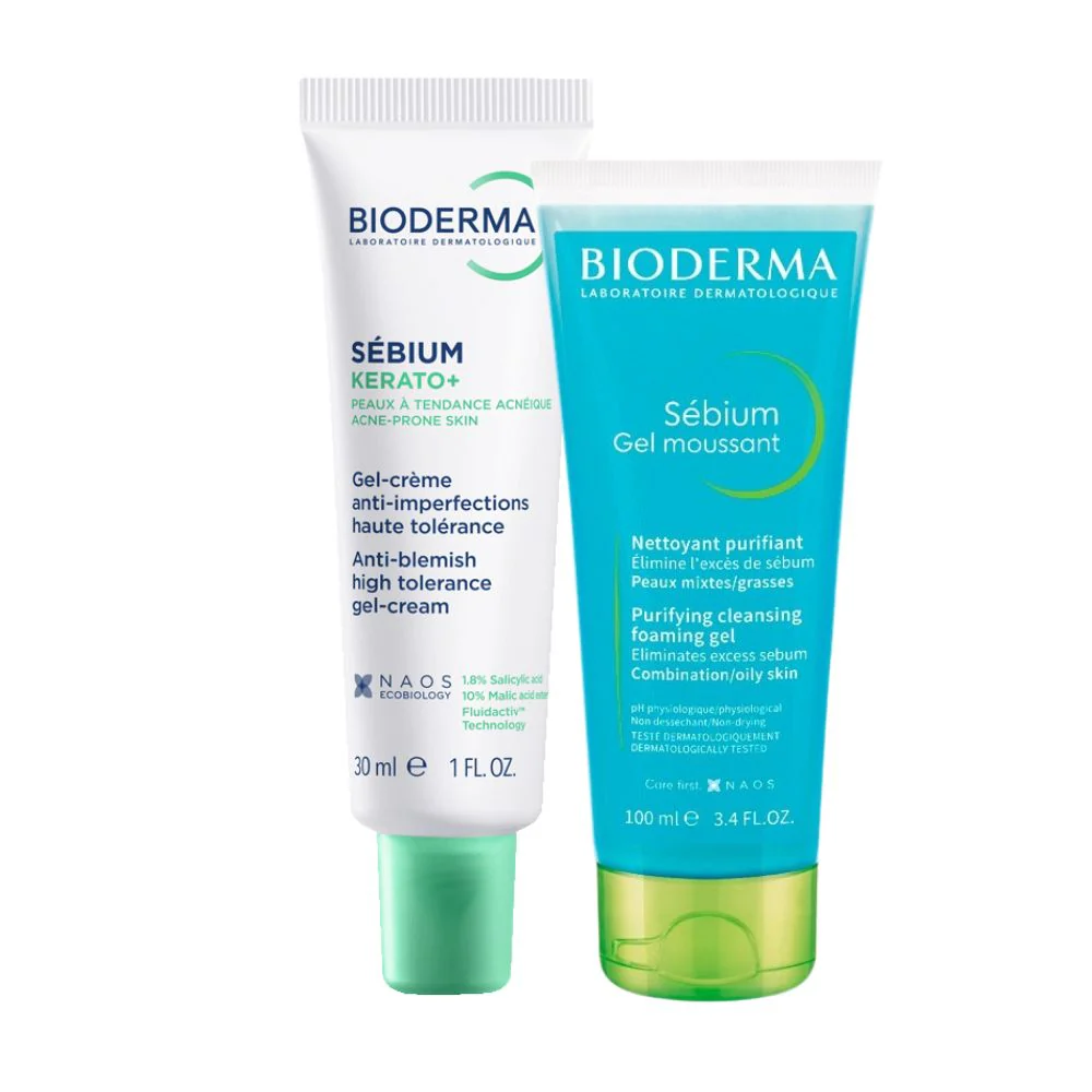 Bioderma  Sebium Kerato+ Gel-Creme - 30ml + Oferta gel moussant- 100ml