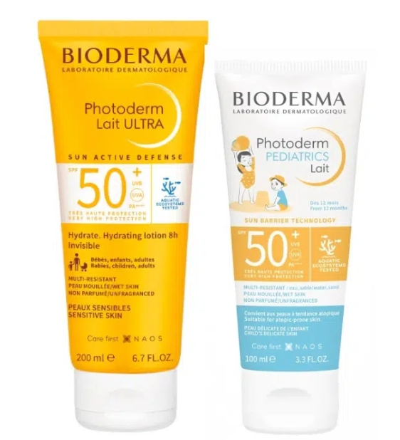 Bioderma Photoderm Leite Ultra SPF50+ - 200ml + Pediatric Leite - 100ml