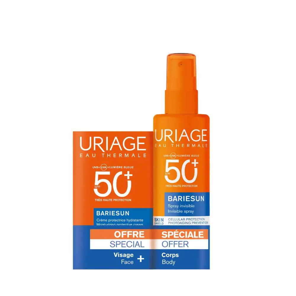 Uriage Bariesun Spray SPF50+ - 200ml + Creme SPF50+ - 50ml