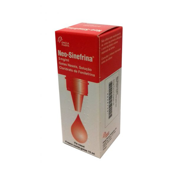 Neo-Sinefrina, 5 mg/ml solução nasal conta-gotas - 15ml