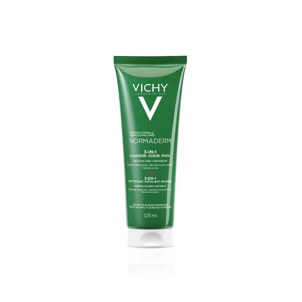 Vichy Normaderm 3 em 1 Cleanser Scrub Mask - 125ml