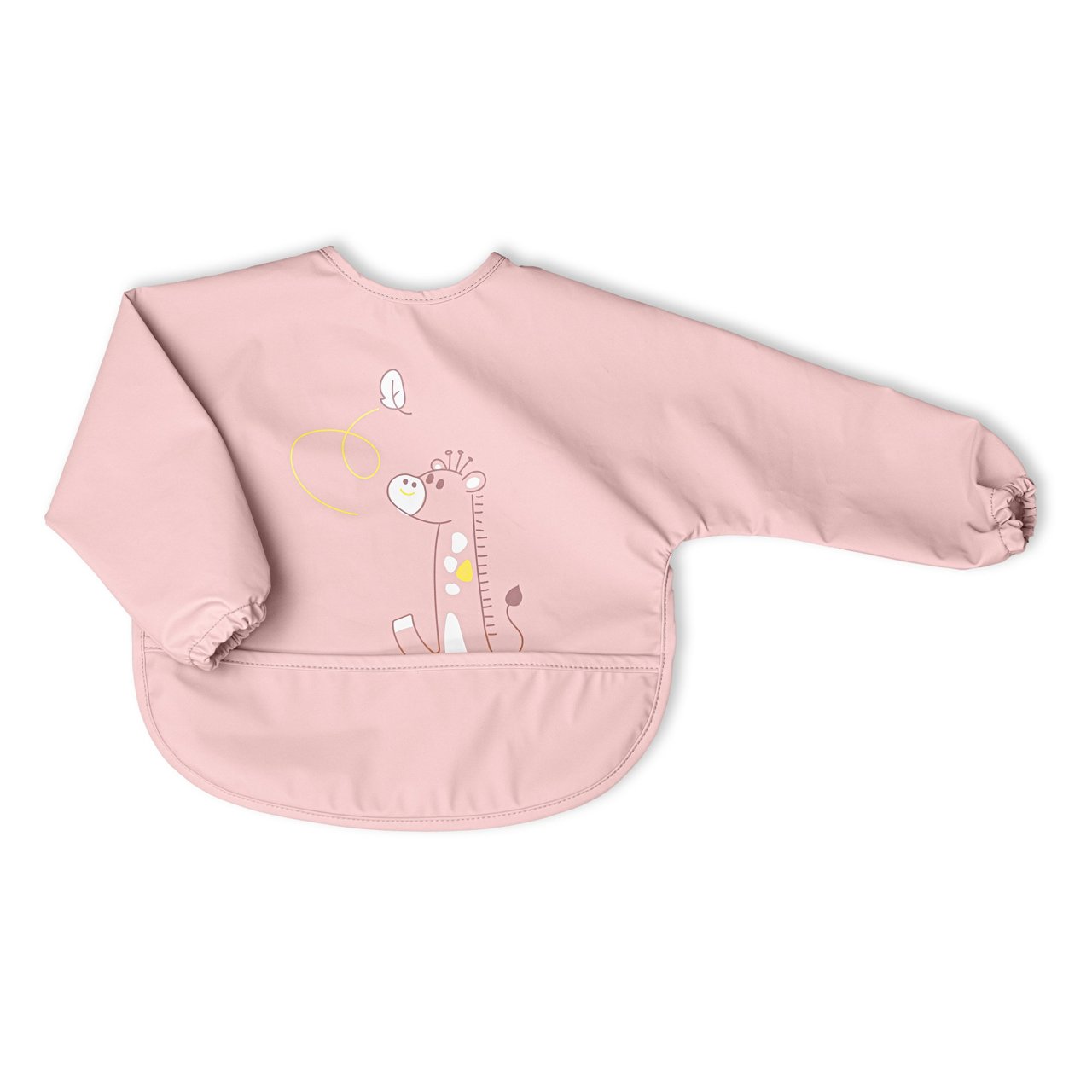 Chicco 16302150000 Babete Tecido com Manga Rosa 6M+