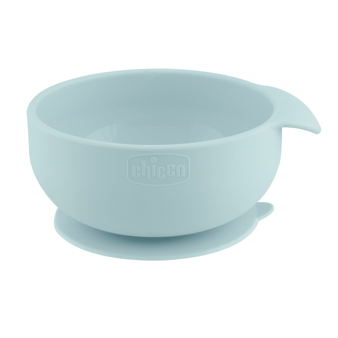 Chicco 10221260000 Tigela Silicone com Ventosa Azul 6M+