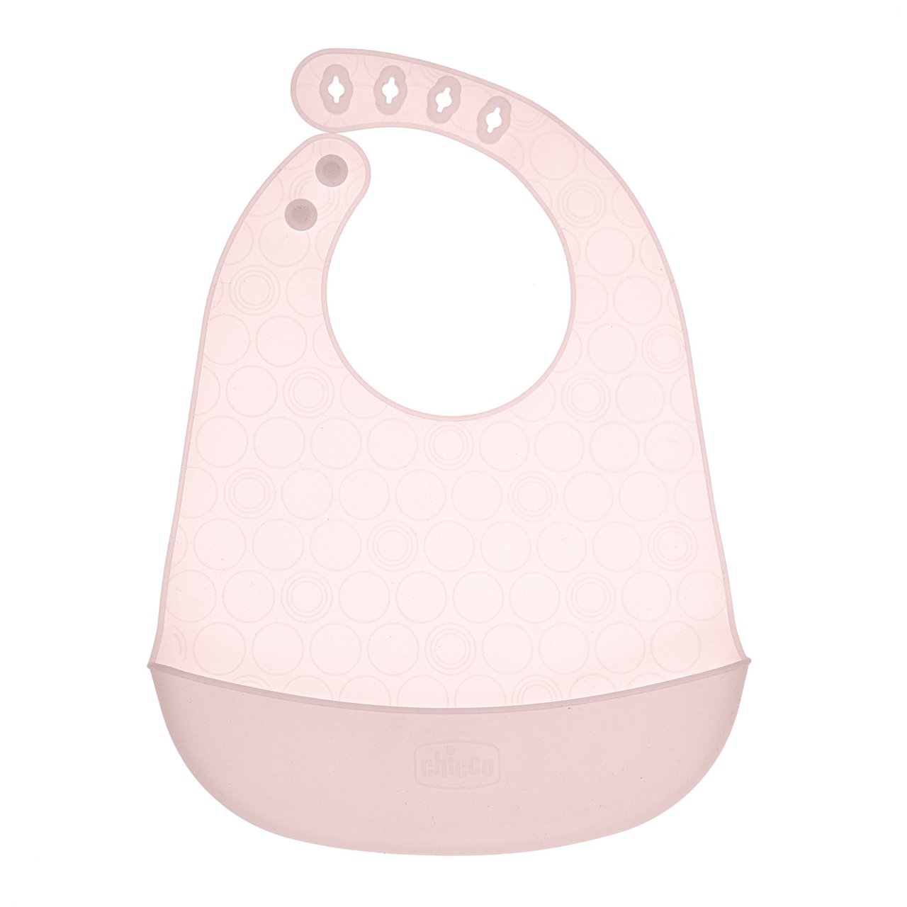 Chicco 10219160000 Babete Silicone Rosa 6M+