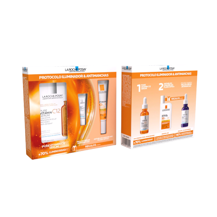 La Roche Posay Pure Vitamin C12 Serum - 30Ml + Anthelios Uvmune SPF50+ - 15ml + Mela B3 sérum - 3ml