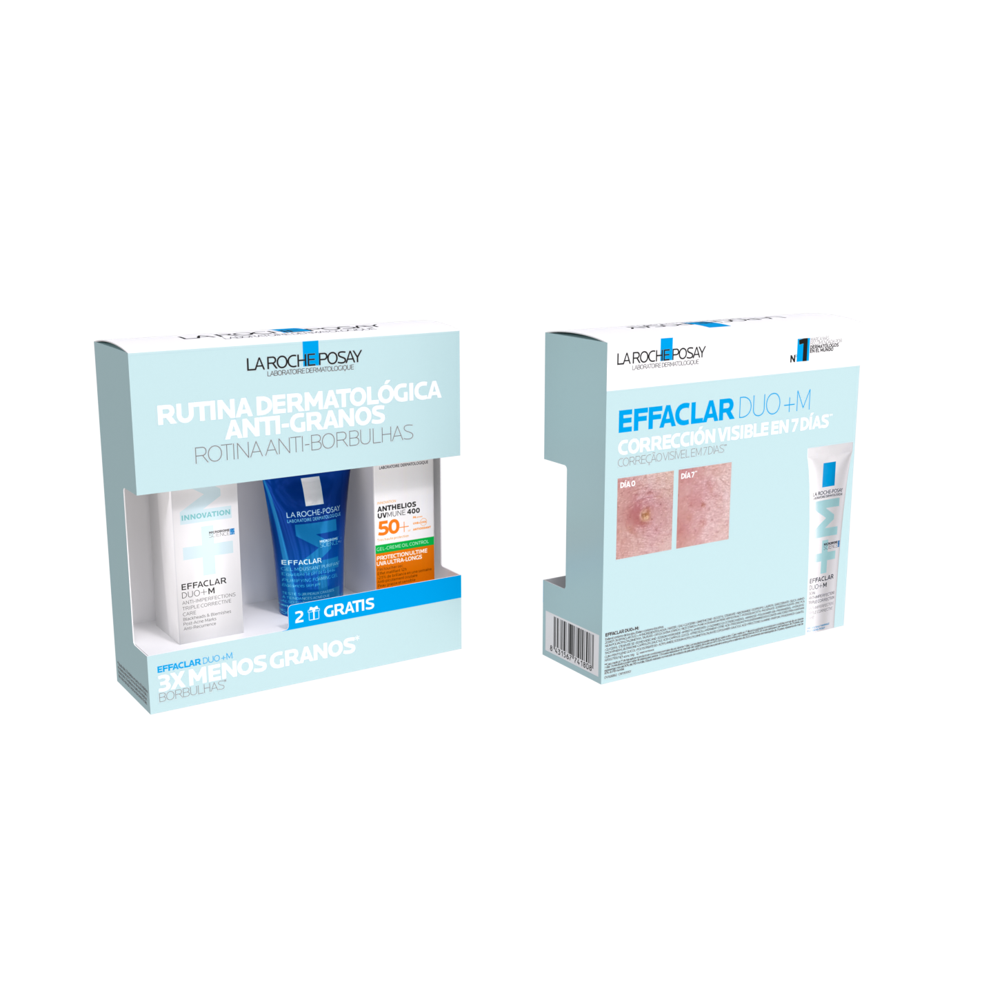La Roche Posay Effaclar Duo+M 40ml + Effaclar Gel 50ml + Uvmune Oil Control 50+ 30ml