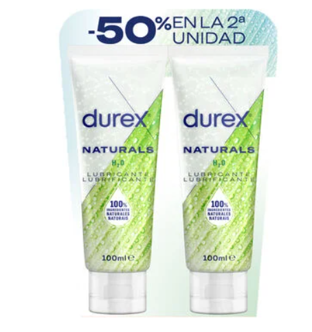 Durex Naturals Natural Gel Lubrificante 100ml X2 -50% na 2ªunidade