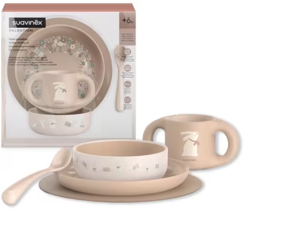 Suavinex Select Set Louça 5 Peças Rosa 6M+