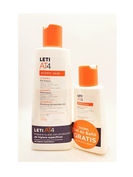 LetiAT4 Champô - 250ml + Oferta Gel Banho - 100ml