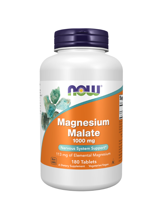 Now Magnesium Malate 1000mg 180 Comprimidos