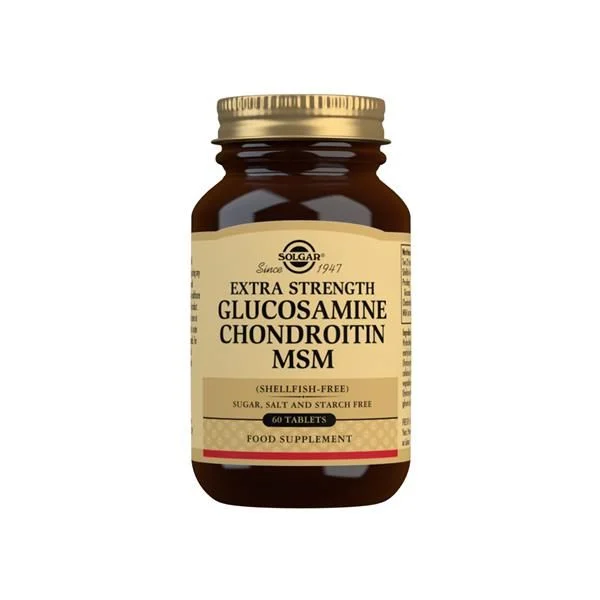 Solgar Glucosamina Condroitina MSM Extra Concentrado 60 Comprimidos
