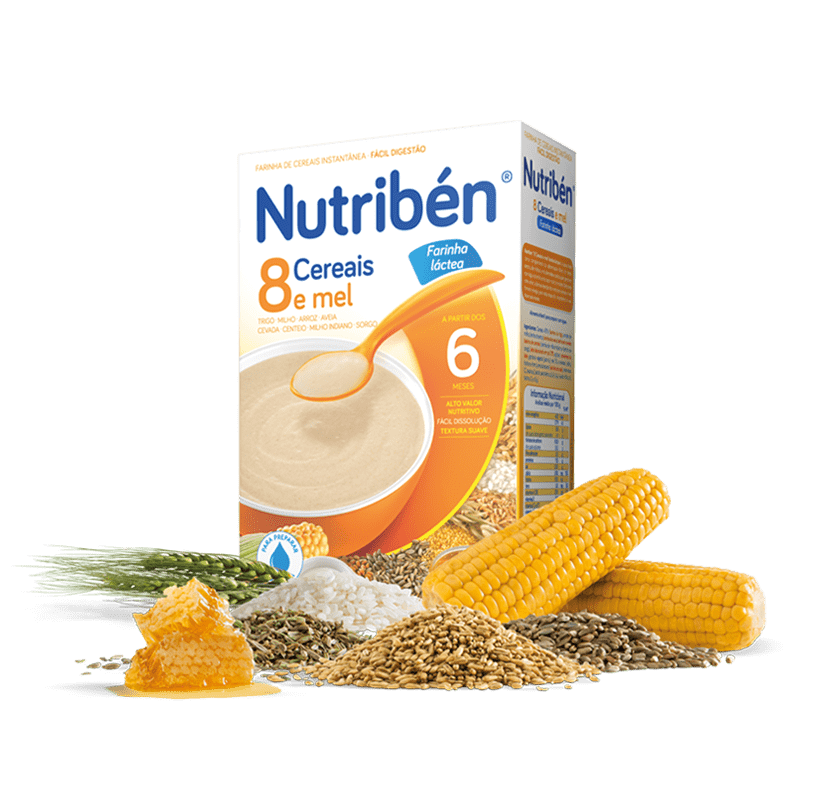 Nutribén Farinhas_8 Cereais & Mel (Láctea) - 300g (x2 unidades)