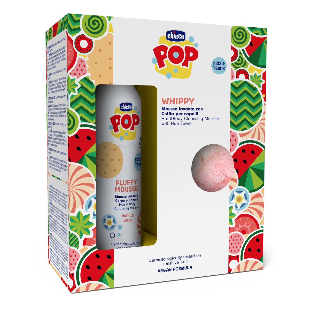 Chicco Mousse Banho Baunilha - 200ml + Toalha Cabelo