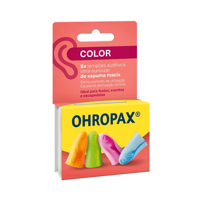 Ohropax Color Tampoes Auriculares Espuma - (X8unidades)
